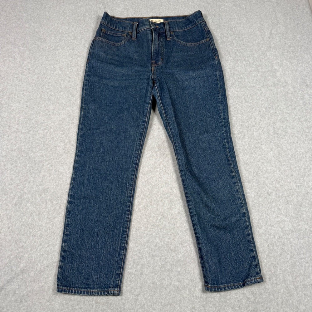 Madewell The Perfect Vintage Jean 27P Medium Wash High Rise Straight Leg Denim